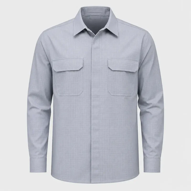 Anti-static work shirt product image for industrial safety uniform supply in the UAE and GCC.