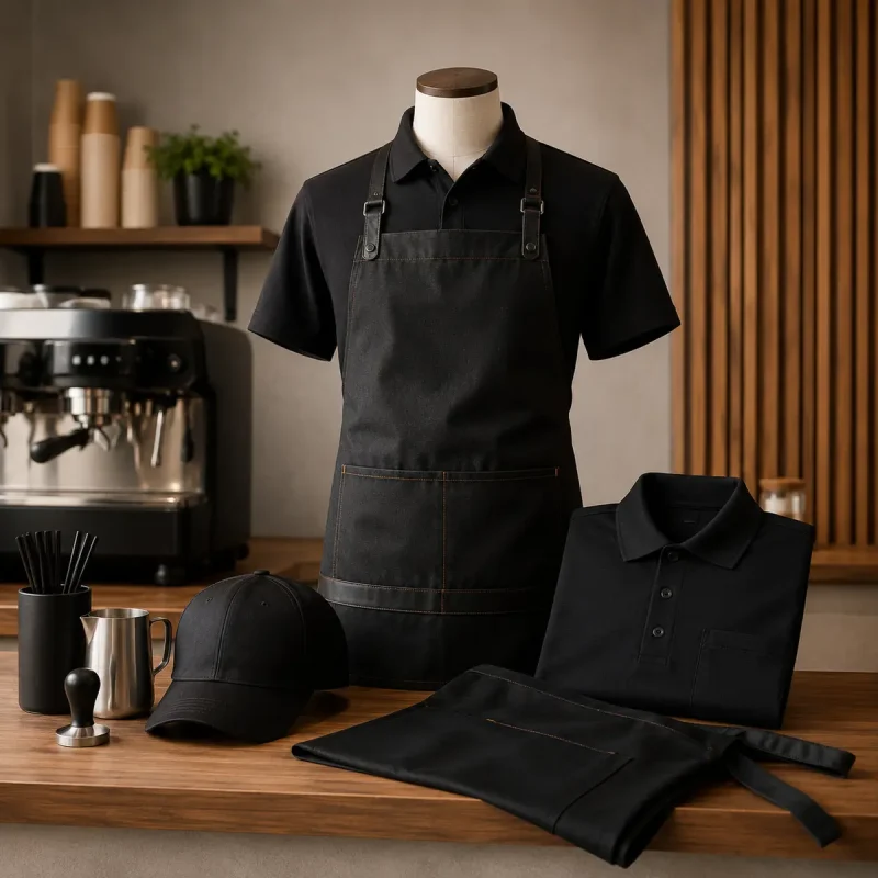 Barista uniforms and cafe workwear for UAE hospitality teams