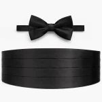 Bow tie and cummerbund set product image for hospitality uniform supply in the UAE and GCC.