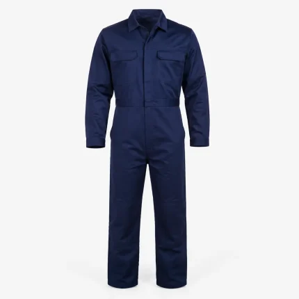 Cotton drill coverall product image for industrial workwear supply in the UAE and GCC.