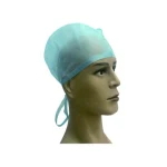 Light blue disposable doctor tie cap for healthcare and surgical teams in the UAE