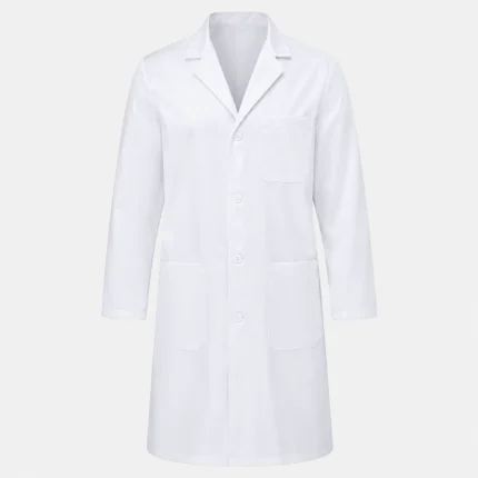 Doctor coat product image for healthcare uniform supply in the UAE and GCC.