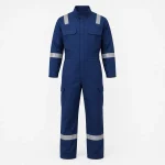 Flame-resistant coverall product image for oil and gas workwear supply in the UAE and GCC.