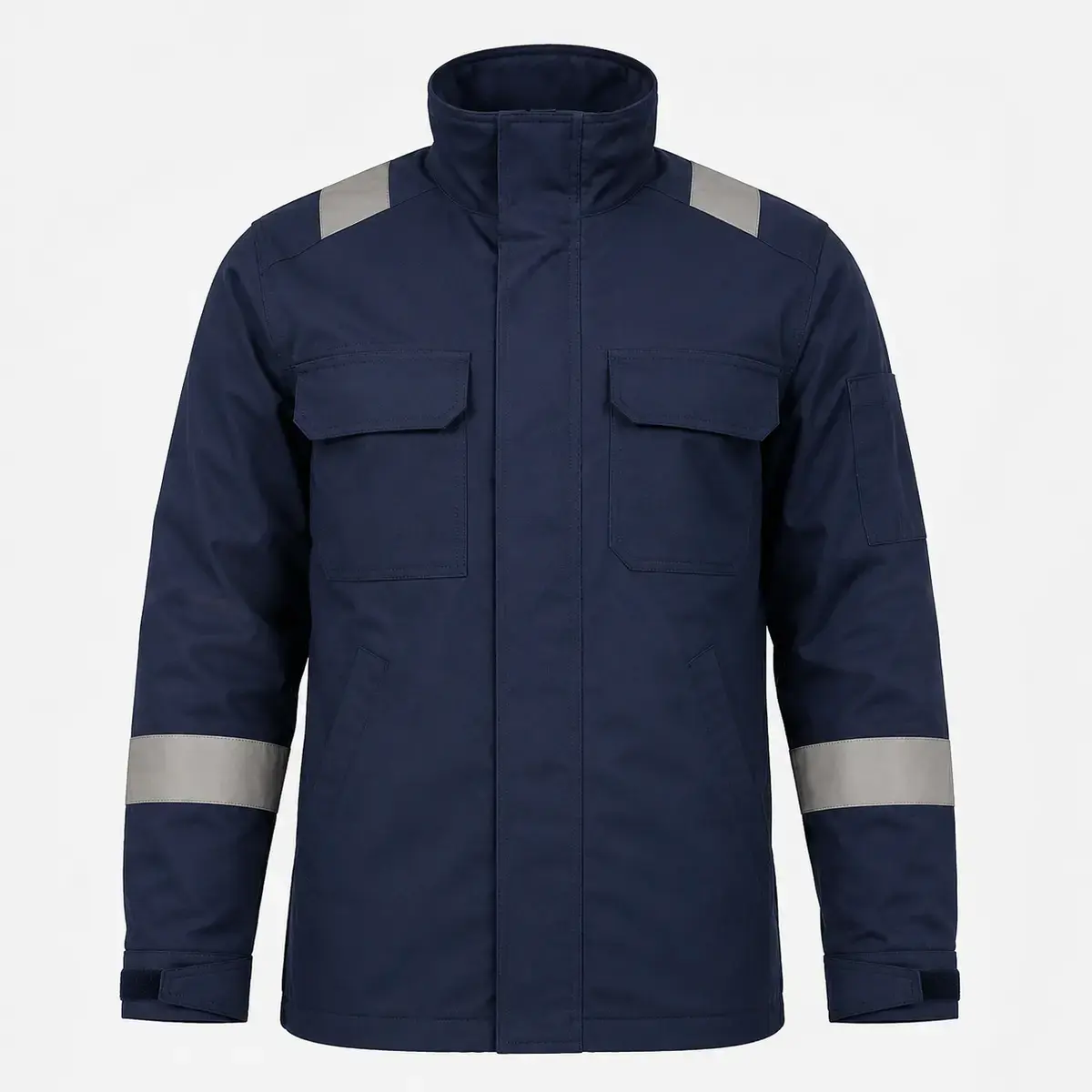 fr-lineman-jacket-uniform-supplier-uae-gcc-01 FR lineman jacket product image for flame-resistant workwear uniform supply in the UAE and GCC.