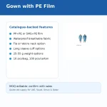 Gown with PE Film - Image 4