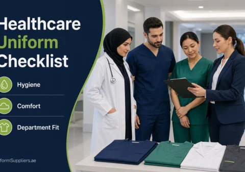 Healthcare uniform checklist hero image for UAE clinics and hospitals