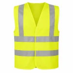 High-visibility safety vest product image for safety uniform supply in the UAE and GCC.