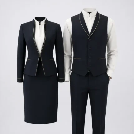 Host and hostess uniform product image for hospitality uniform supply in the UAE and GCC.
