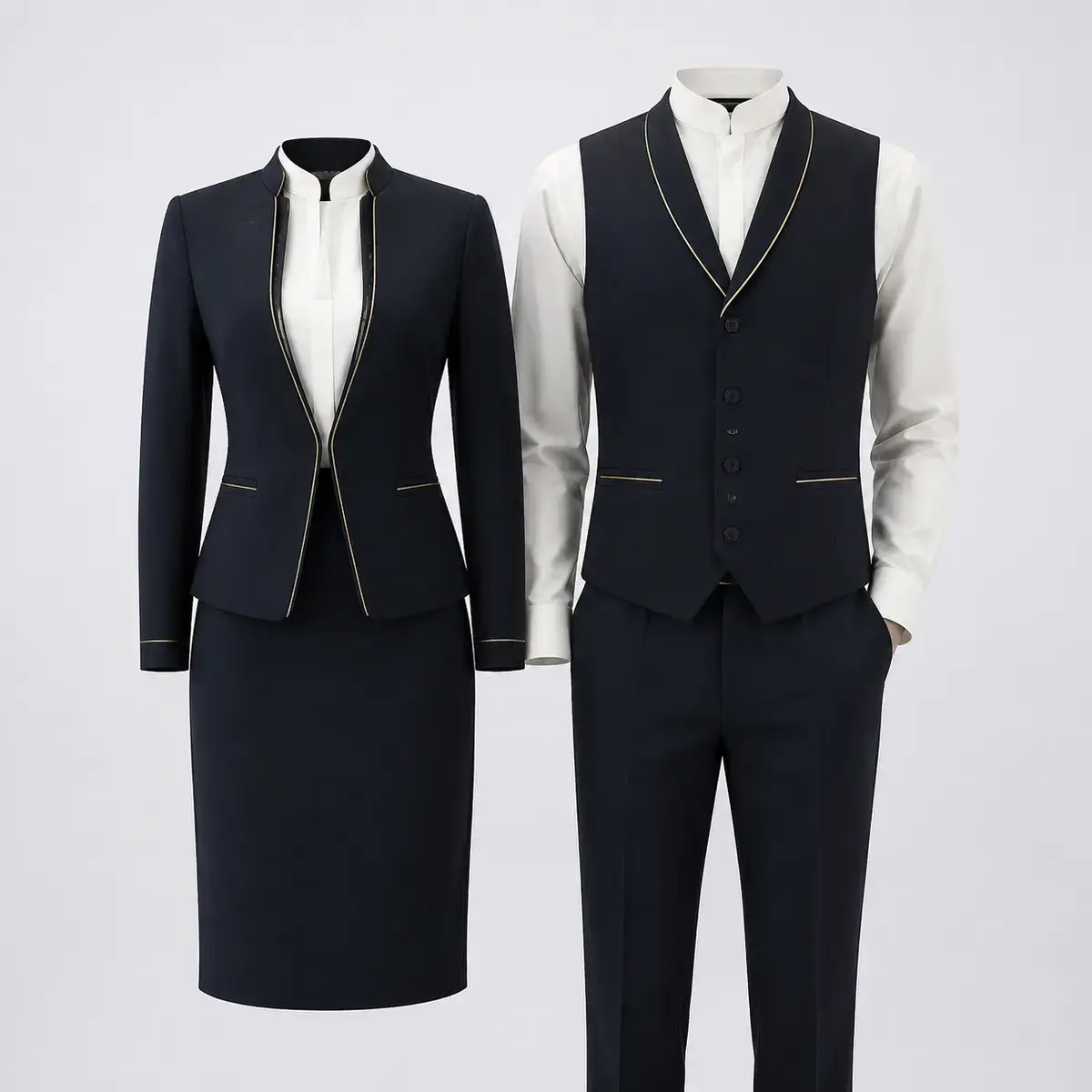host-hostess-uniform-uniform-supplier-uae-gcc-01 Host and hostess uniform product image for hospitality uniform supply in the UAE and GCC.