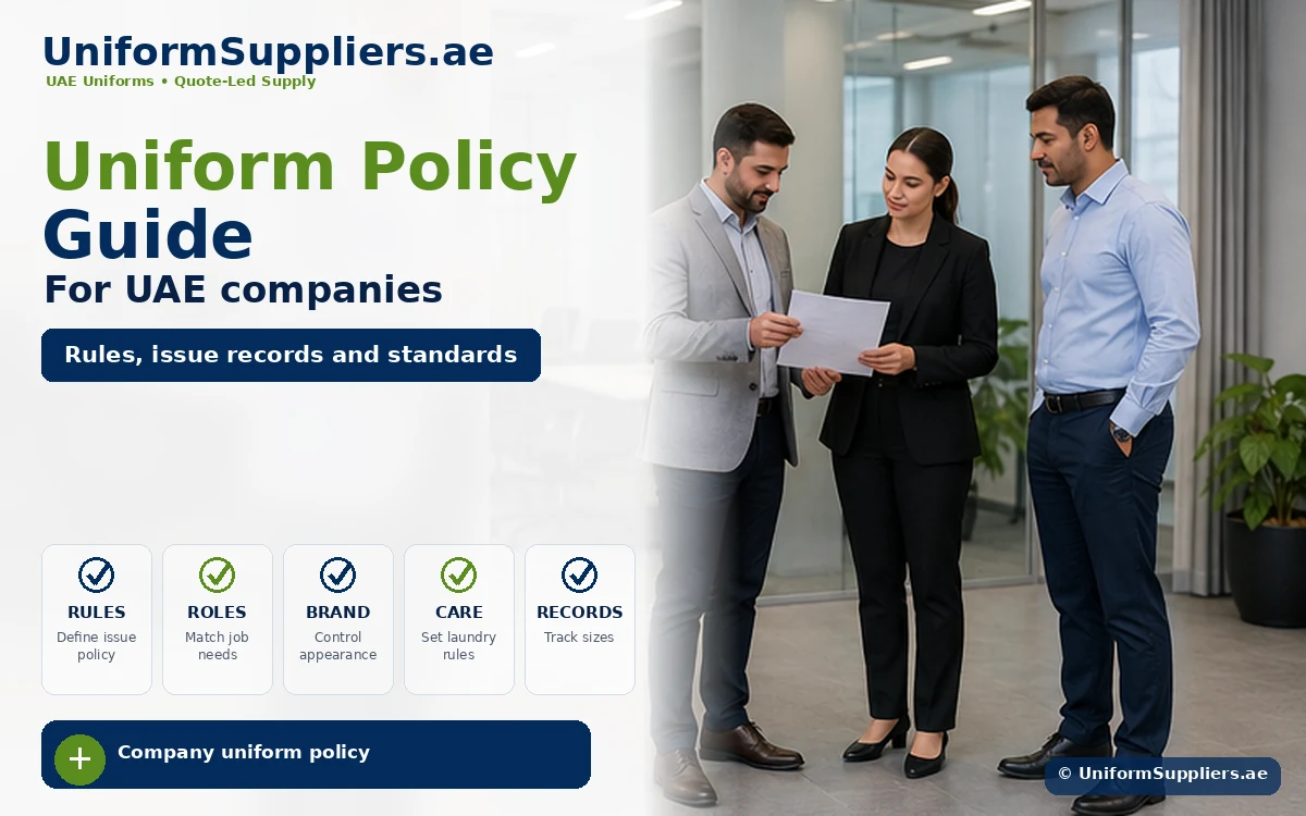 Uniform policy guide image for UAE companies