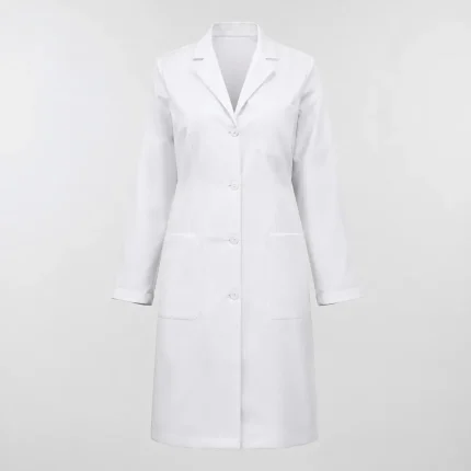 Ladies lab coat product image for healthcare uniform supply in the UAE and GCC.