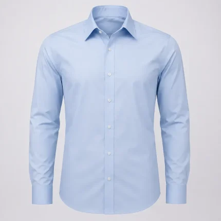Long-sleeve corporate shirt product image for office uniform supply in the UAE and GCC.