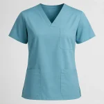 Medical scrub top product image for healthcare uniform supply in the UAE and GCC.