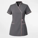 Nail technician tunic product image for salon uniform supply in the UAE and GCC.