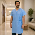 Patient gown gown type product image for healthcare protective wear supply in the UAE and GCC.