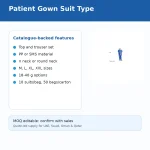 Patient Gown Suit Type - Image 4