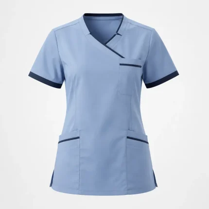Physiotherapist tunic product image for healthcare uniform supply in the UAE and GCC.