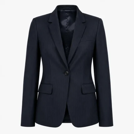 Pinstripe blazer product image for corporate uniform supply in the UAE and GCC.