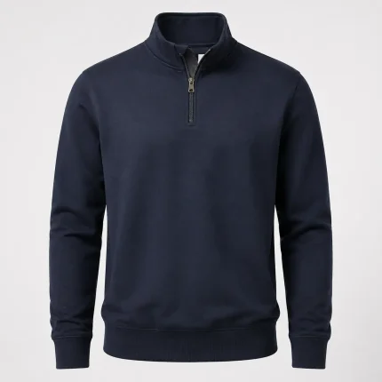 Quarter-zip pullover product image for corporate uniform supply in the UAE and GCC.