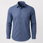 Retail curved-hem work shirt product image for retail staff uniform supply in the UAE and GCC.