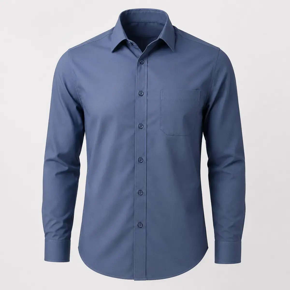 retail-curved-hem-work-shirt-uniform-supplier-uae-gcc-01 Retail curved-hem work shirt product image for retail staff uniform supply in the UAE and GCC.
