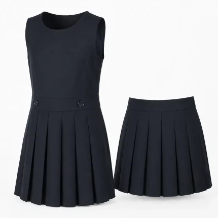 School skirt and pinafore product image for school uniform supply in the UAE and GCC.