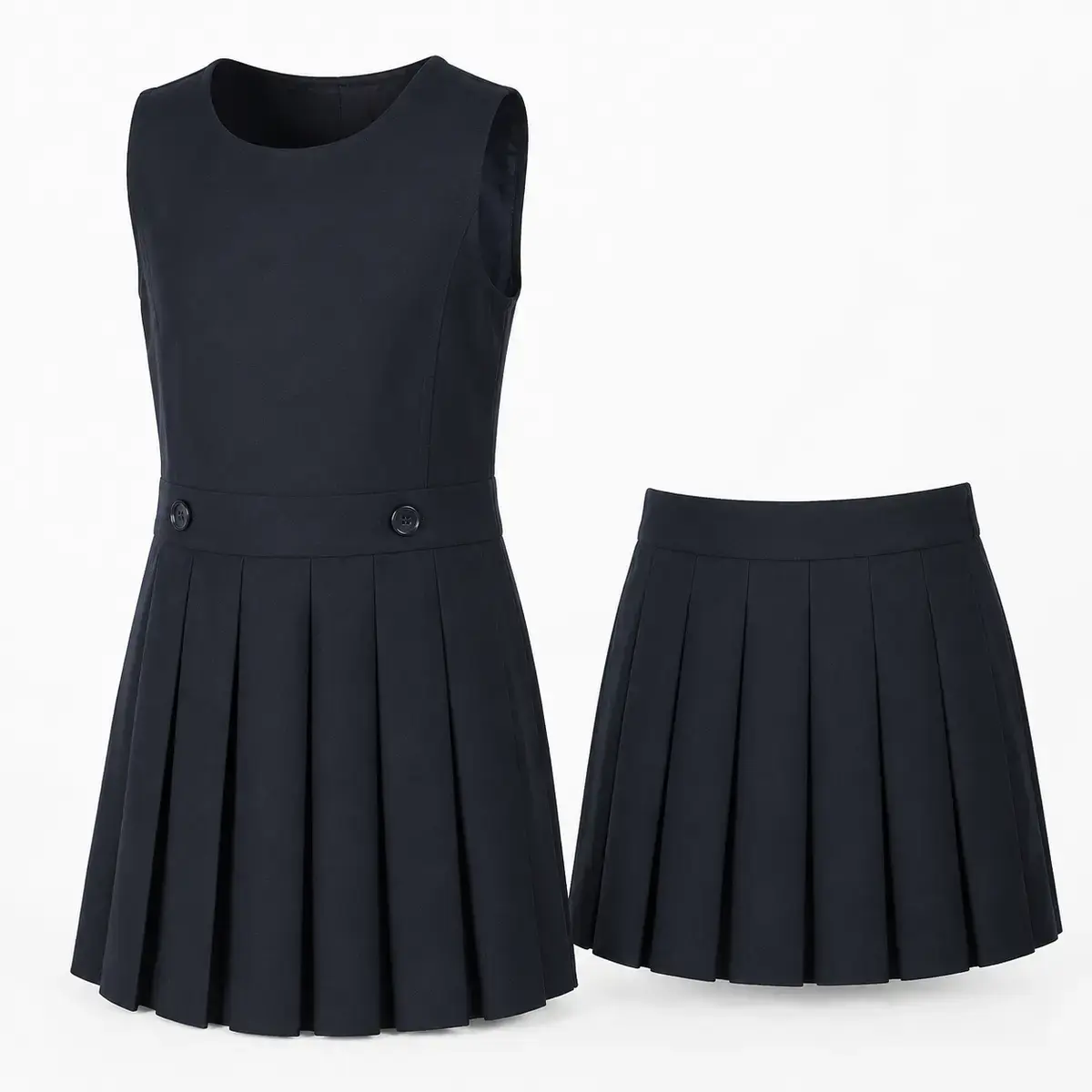 school-skirt-pinafore-uniform-supplier-uae-gcc-01 School skirt and pinafore product image for school uniform supply in the UAE and GCC.