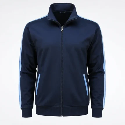 School track jacket product image for school sportswear uniform supply in the UAE and GCC.