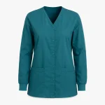 Scrub jacket product image for healthcare uniform supply in the UAE and GCC.