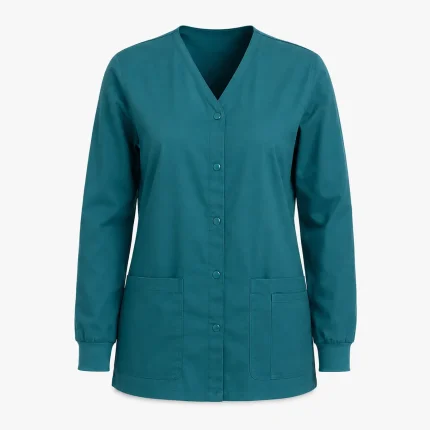Scrub jacket product image for healthcare uniform supply in the UAE and GCC.