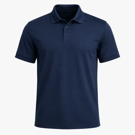 Short-sleeve corporate polo product image for office uniform supply in the UAE and GCC.