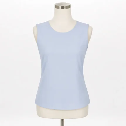 Sleeveless blouse product image for corporate uniform supply in the UAE and GCC.