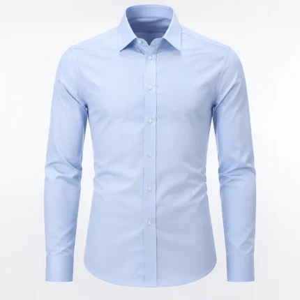 Slim-fit corporate shirt product image for office uniform supply in the UAE and GCC.