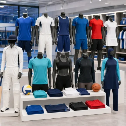 Sports and team uniforms including jerseys, kits and athletic wear for UAE teams