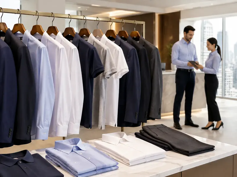 Corporate shirts polos blazers and office uniforms for UAE company teams