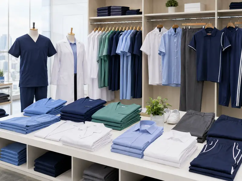 Medical scrubs lab coats school shirts and sportswear for UAE institutions
