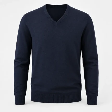 V-neck pullover product image for corporate uniform supply in the UAE and GCC.