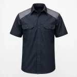 Warehouse half-sleeve work shirt product image for industrial uniform supply in the UAE and GCC.