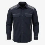 Warehouse long-sleeve work shirt product image for industrial uniform supply in the UAE and GCC.