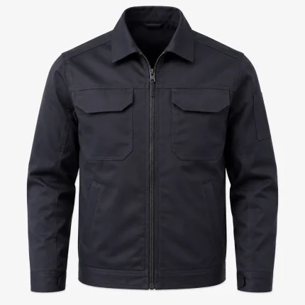Work jacket product image for industrial uniform supply in the UAE and GCC.