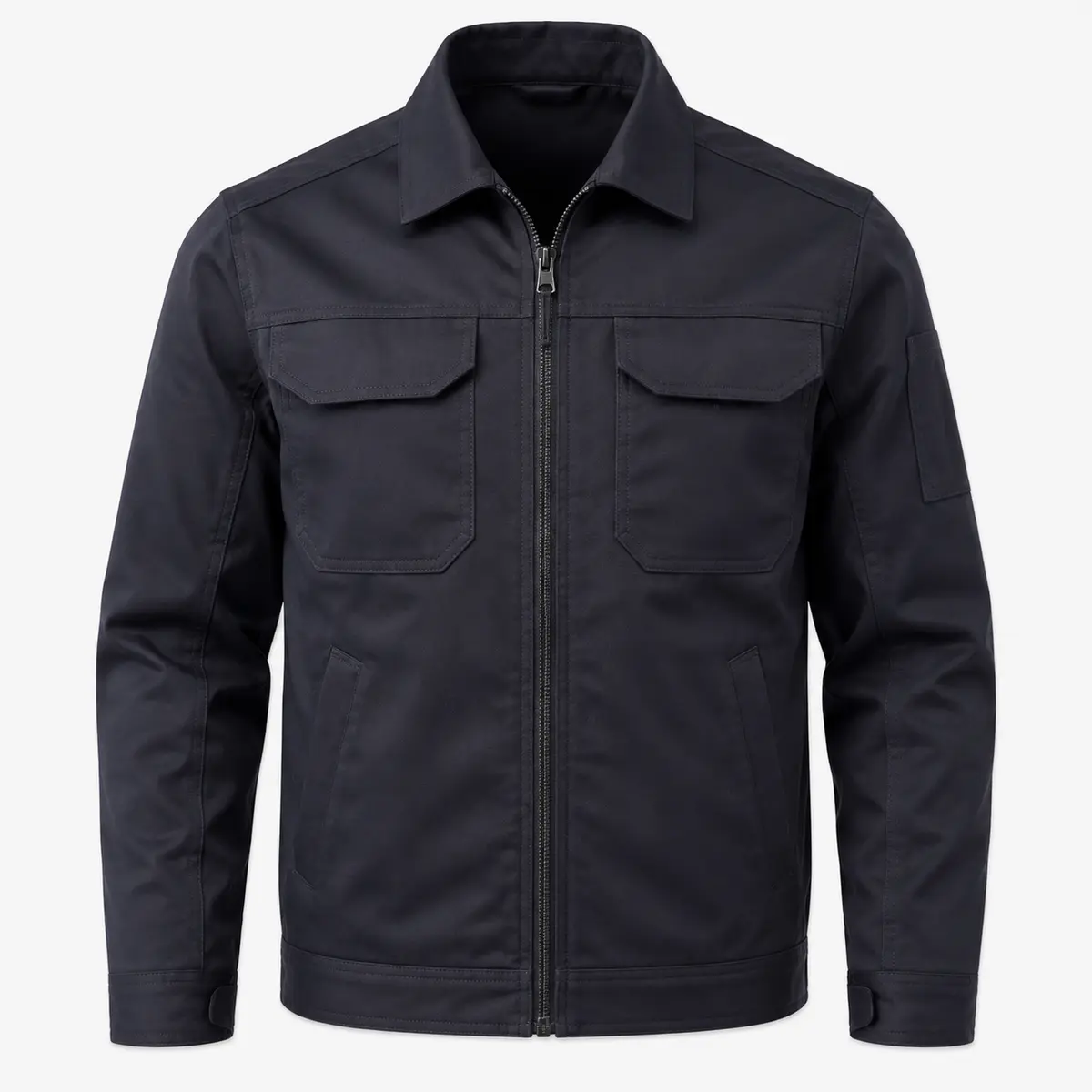 work-jacket-uniform-supplier-uae-gcc-01 Work jacket product image for industrial uniform supply in the UAE and GCC.