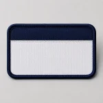 Woven name badge product image for corporate uniform supply in the UAE and GCC.