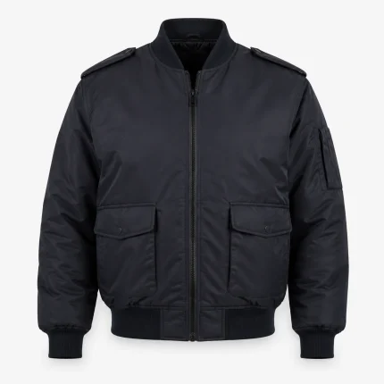 Security bomber jacket product image for security uniform supply in the UAE and GCC.