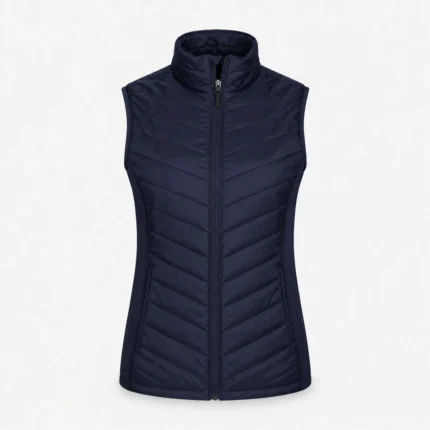 Branded equestrian gilet product image for equestrian uniform supply in the UAE and GCC.