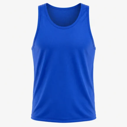 Custom athletics vest product image for teamwear uniform supply in the UAE and GCC.