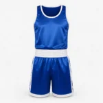 Custom boxing vest and shorts product image for teamwear uniform supply in the UAE and GCC.