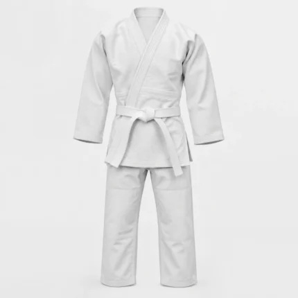 Custom judo gi product image for martial arts uniform supply in the UAE and GCC.