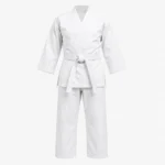 Custom karate gi product image for martial arts uniform supply in the UAE and GCC.