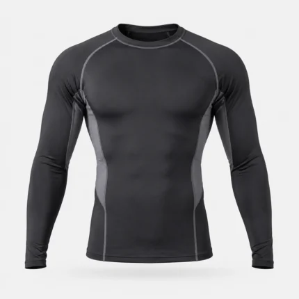 Custom MMA rash guard product image for combat sports uniform supply in the UAE and GCC.