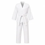 Custom taekwondo dobok product image for martial arts uniform supply in the UAE and GCC.